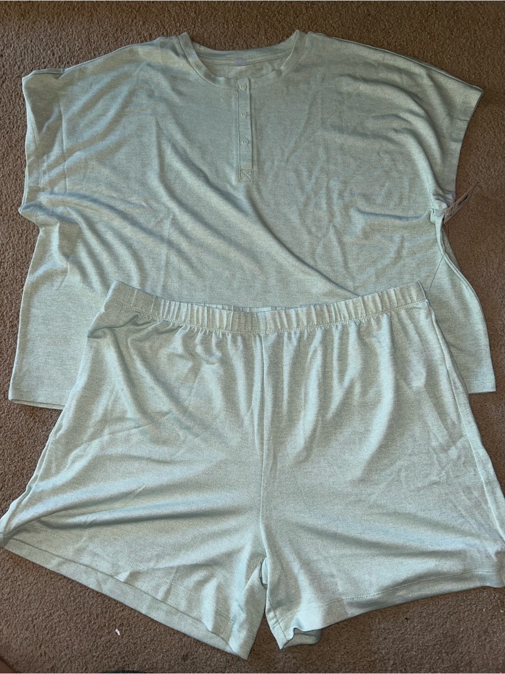 Joe Fresh Light Sage Green Women's 2-Piece Sleep Set